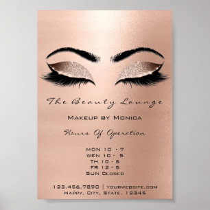 Lashes Makeup Artist Glitzer Beauty Browns Waxing Poster