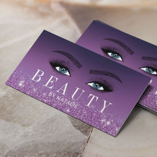 Lashes Makeup Artist Lila Glitzer Beauty Salon B Visitenkarte