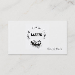 Lashes Makeup Artist Minimalistisch Typografie Visitenkarte