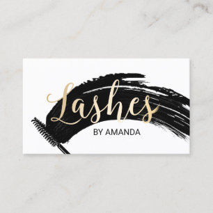 Lashes Makeup Artist Moderne Mascara Pinselstrich Visitenkarte