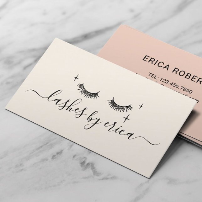 Lashes Makeup Artist Niedlich Zeichnend Eyelash Be Visitenkarte (Von Creator hochgeladen)