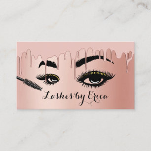 Lashes Makeup Artist Rose Goldene Frische Pasta ma Visitenkarte