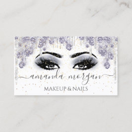 Lashes Makeup Artist Smoky Gray Visitenkarte