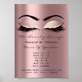 Lashes Makeup Glitzer Beauty Eggplant Spark Poster