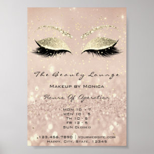 Lashes Makeup Glitzer Beauty Salon Skinny1 Poster