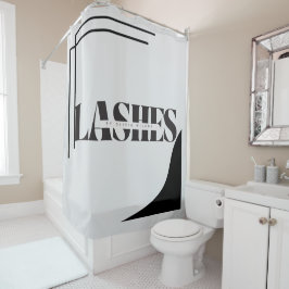 LASHES Typografie-Duschvorhang Duschvorhang