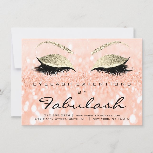 Lashes Verlängerung nach der Pflege Instruktion Pe (Vorderseite)