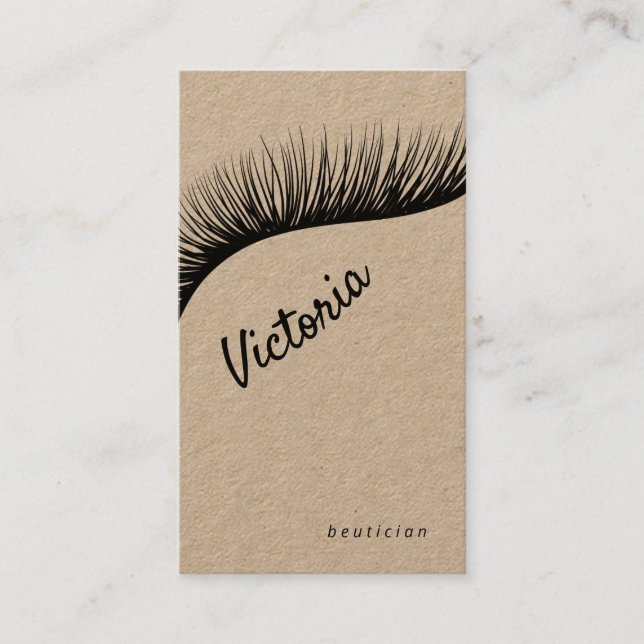 Lashes Visitenkarte (Vorderseite)