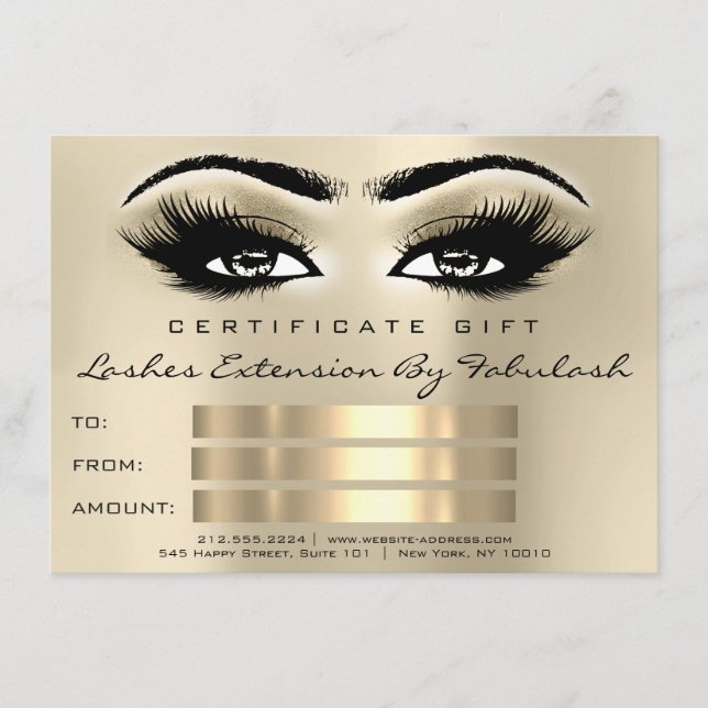 Lashes WELLNESS-CENTER Makeup Certificate - Augen (Vorderseite)