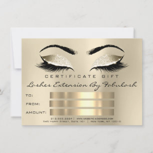 Lashes WELLNESS-CENTER Makeup Certificate Geschenk