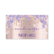 LashesMakeup Rose Lila Tropfen Glitzer