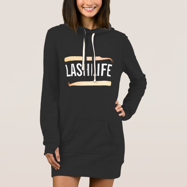 LASHLIFE Kapuzenpulli-Kleid Hoodie (Vorderseite)