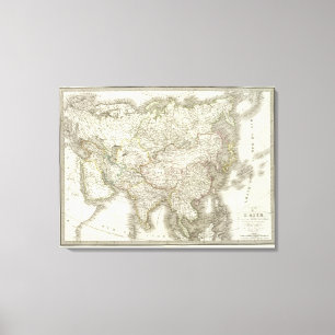 L'Asie - Asien Leinwanddruck