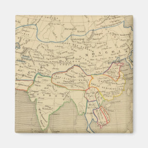 L'Asie, l'an 1220 ap JC Magnet