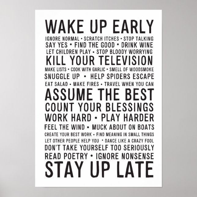 LASON-Manifest Poster (Vorne)