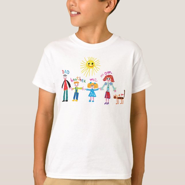l'aspiration de main crayonne le T-shirt de (Devant)