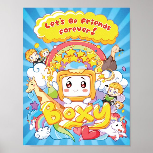 Lass39;s be Friends Forever Boxy Poster (Vorne)