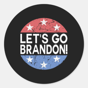 Lass#39;s Go Brandon Runder Aufkleber