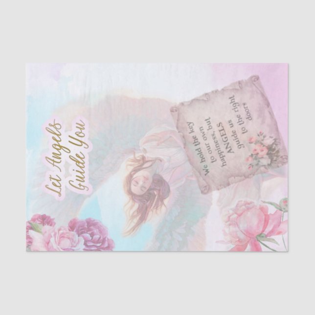 Lass Angels Guide You Seidenpapier (Vorderseite)