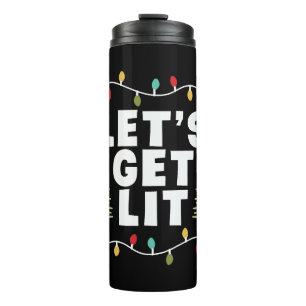 Lass bekommt Lit Christmas Geschenk Thermosbecher