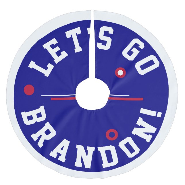 Lass Brandon Metal Ornament Polyester Weihnachtsbaumdecke (Vorderseite)