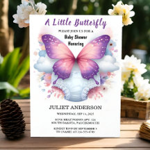 Lass Bug Boho Soft Glow Live Butterfly Babydusche