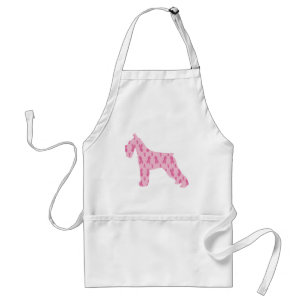 Lass Cure Cancer Ribbon Schnauzer Schürze