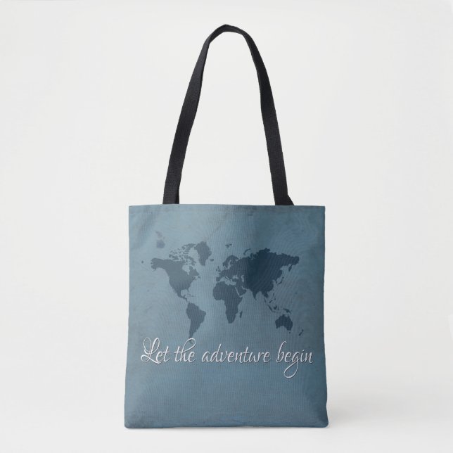 Lass das Abenteuer beginnen Tasche (Vorderseite)