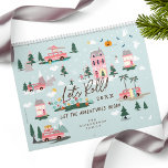 Lass das Abenteuer beginnt Chic Pink Retro Van Fam Kalender<br><div class="desc">Stilvolles und schicke Familienkalender-Design mit dem Titel "Let's Roll! - Lass die Abenteuer beginnen". Spielkalender, der das ganze Jahr über verschiedene Veranstaltungen, Anlässe und Reisen erforscht. Jeden Monat präsentiert sich unser Vintag rosa Retrovan in verschiedenen Szenen für die Jahreszeiten. Jedes Detail wird in diesem malerischen Reisekalender für Familien festgehalten. Features...</div>