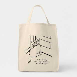 Lass das Cat Out - Funny Cat Geschenk für Katzen  Tragetasche