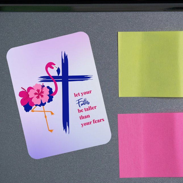 Lass, dass dein Glaube größer ist als dein Zitat Magnet (Von Creator hochgeladen)