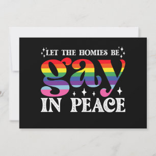 Lass, dass die Homosexuellen in Peace LGBTQ Stolz  Einladung