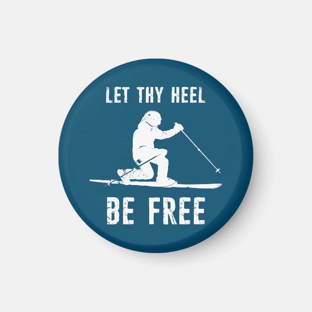 Lass, dass du dich frei bewegen kannst Telemark Sk Magnet (Vorne)