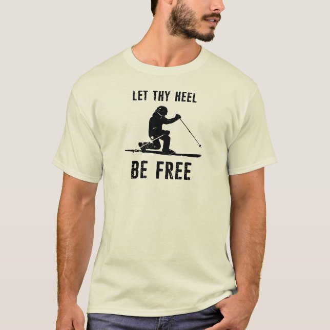 Lass, dass du dich frei bewegen kannst Telemark Sk T-Shirt (Vorderseite)