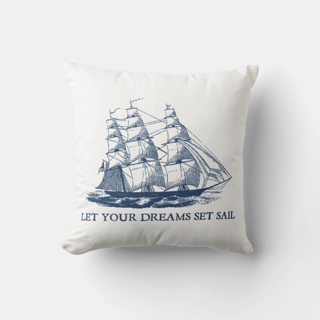 Lass Dein Dreams Set Segeltuch Kissen (Vorderseite)