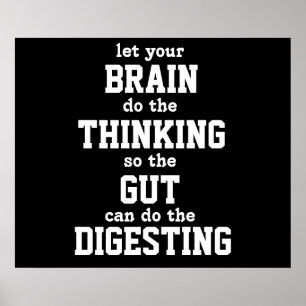 Lass dein Gehirn denken Poster
