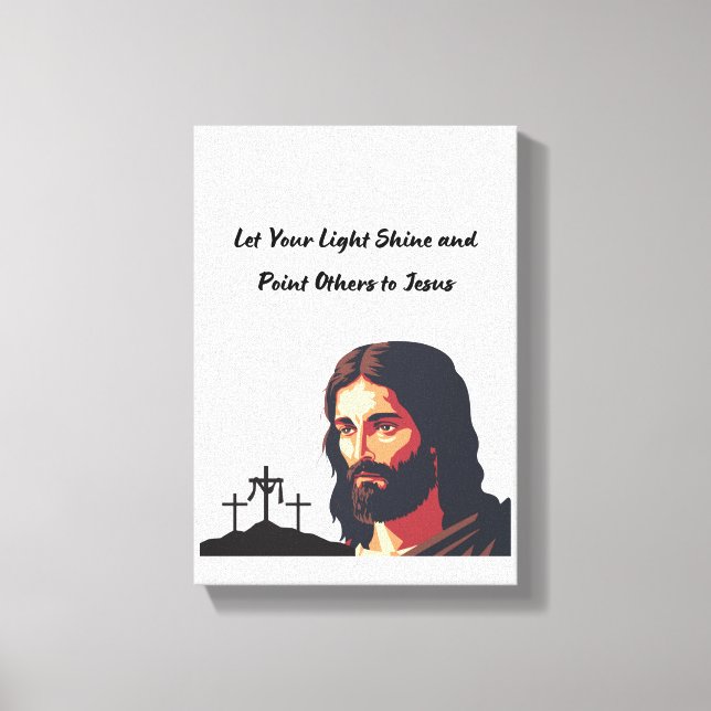 Lass dein Licht Leinwanddruck (Vorderseite)