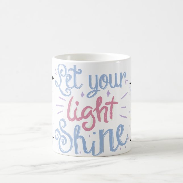 lass dein Licht leuchten Kaffeetasse (Mittel)