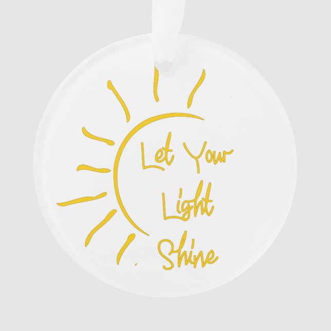 Lass dein Licht Ornament (Vorderseite)