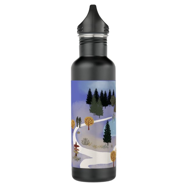 Lass dein Soul atmen Edelstahlflasche (Links)