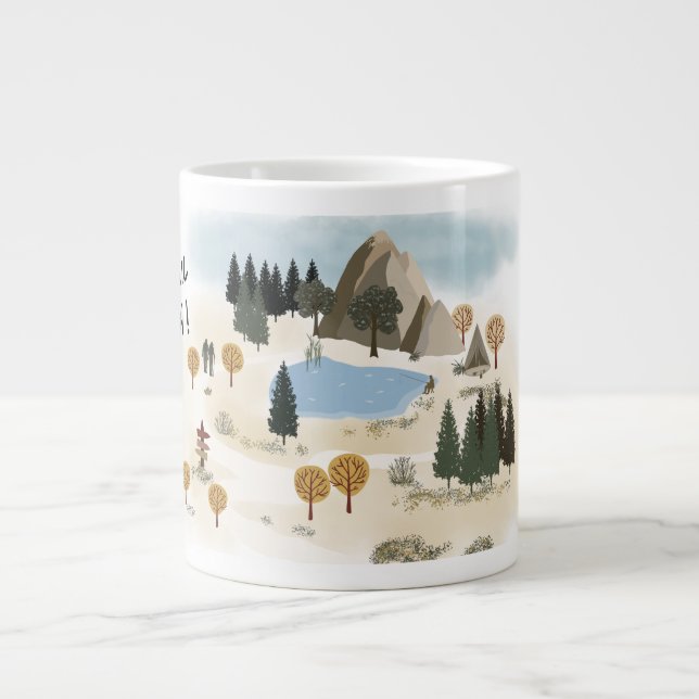 Lass dein Soul atmen Jumbo-Tasse (Vorderseite)