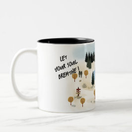 Lass dein Soul atmen Zweifarbige Tasse