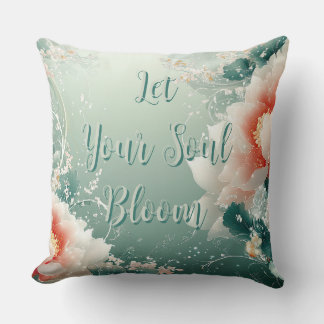Lass dein Soul Blütenblume Kissen