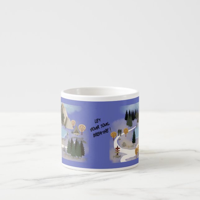 Lass dein Soul Breathe Espresso Cup Espressotasse (Vorderseite)