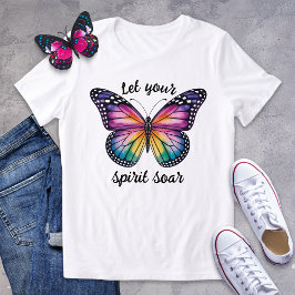 Lass Dein Spirit Soar Rainbow Butterfly Shirt
