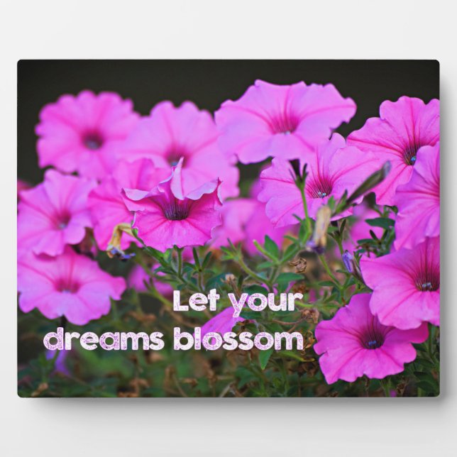 Lass dein Träume Blossom Fotoplatte (Vorderseite)