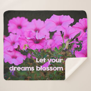 Lass dein Träume Blossom Sherpadecke