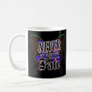 Lass deine Angst nie dein Schicksal bestimmen Moti Kaffeetasse