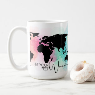 Lass deine Füße wandern Kaffeetasse