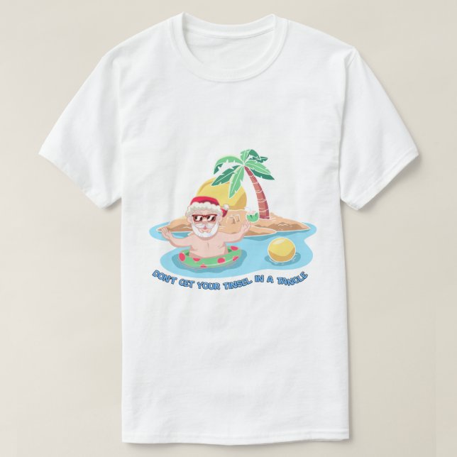 "Lass deine Girlande nicht verheddern" Lustiger St T-Shirt (Design vorne)